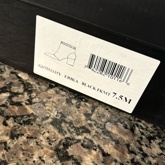 Mia Erika Black Knit 9inch Bootie NIB 7.5 - Picture 10 of 10